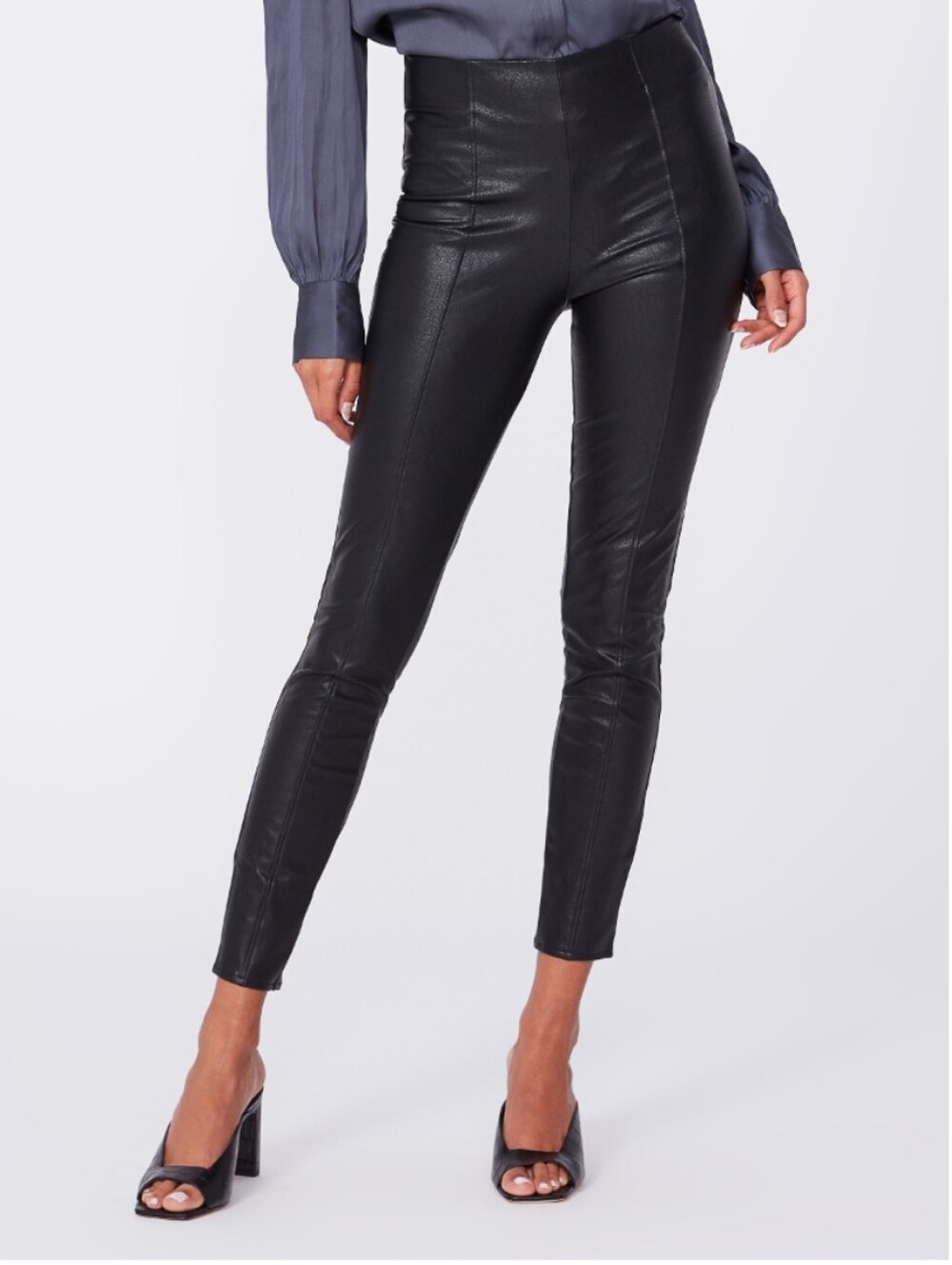 Paige Kiana Black Vegan Leather Leggings Small